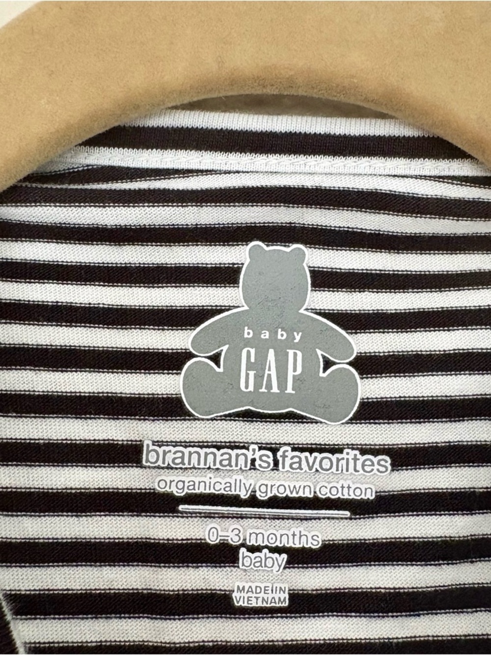 NWT Baby Gap Black White Striped Eyelet Lace Ruffle Preppy Classic Bodysuit 0-3M - Picture 4 of 7